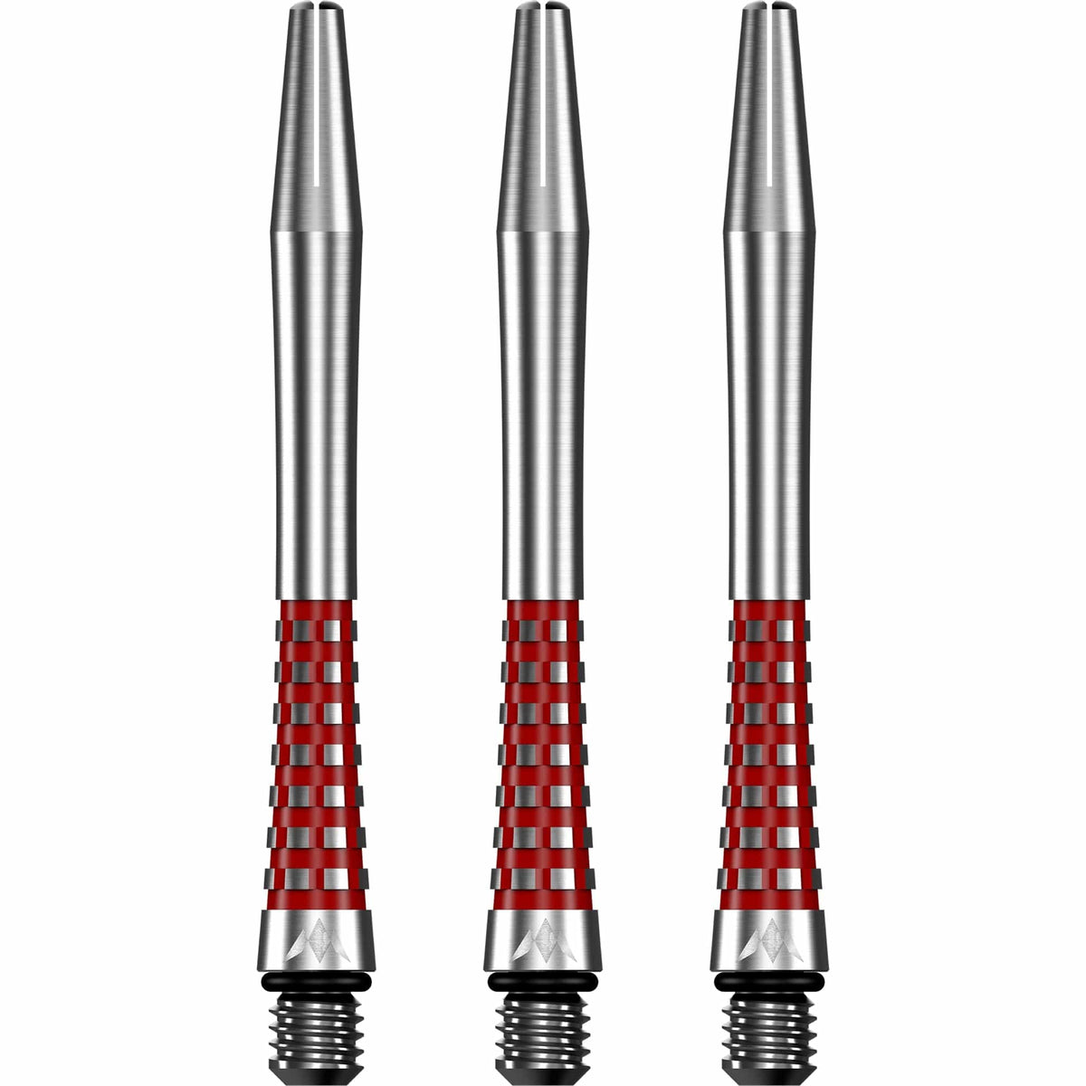 Mission Atom13 Aluminium Shafts - Natural Metal Stems - Red