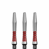 Mission Atom13 Aluminium Shafts - Natural Metal Stems - Red