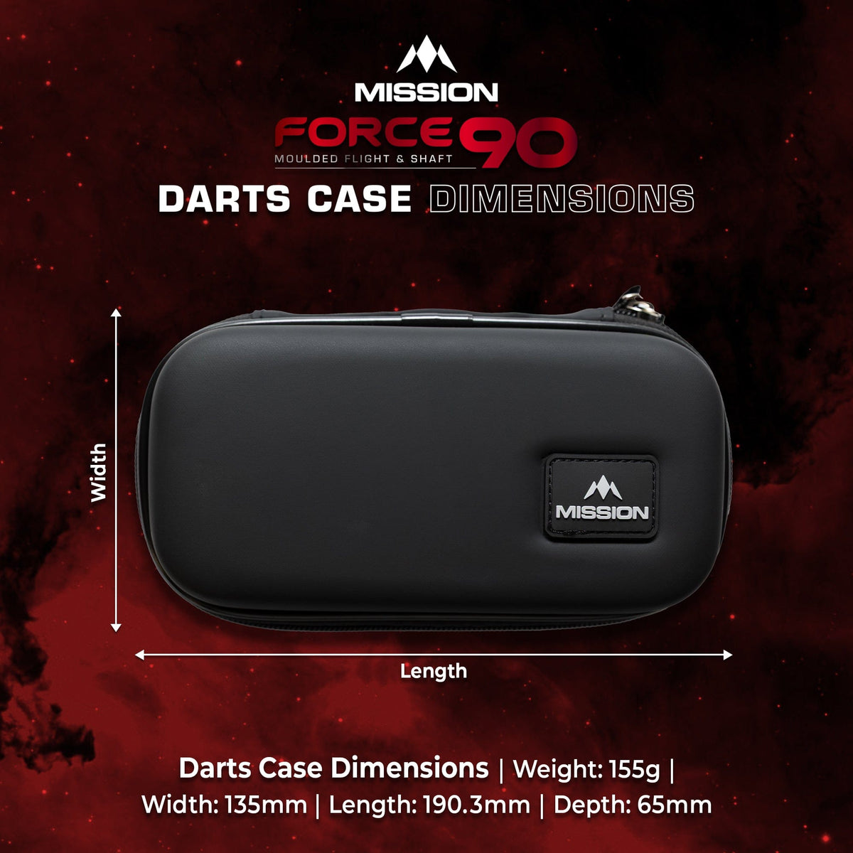 Mission Force 90 Dart Case - EVA Moulded Wallet - Slim