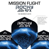 *Mission Solo Dart Flights - 100 Micron - No2 - Std - Josh Rock - Rocky