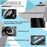 Mission Kapsule Darts Case - EVA Drop-in Case - Black & Blue