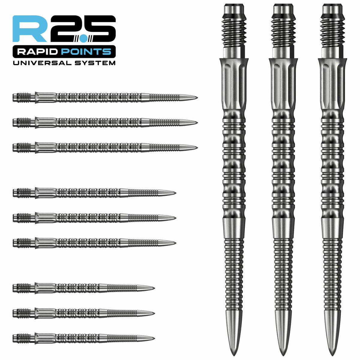 Mission R2.5 Rapid Dart Points - Steel Tip - GV2