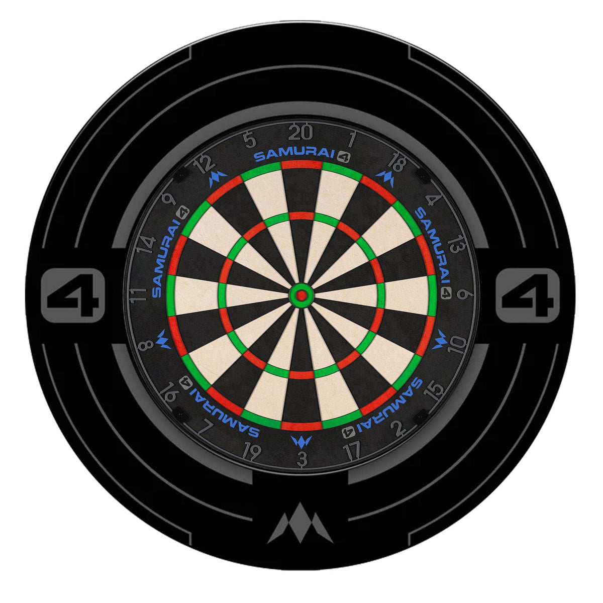 Mission Samurai 4 Dartboard Set - Dart Board & Surround Samurai 4 Graphite / Samurai 4 Graphite