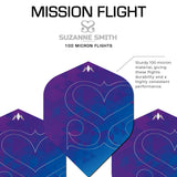 *Mission Solo Dart Flights - 100 Micron - No2 - Std - Suzanne Smith