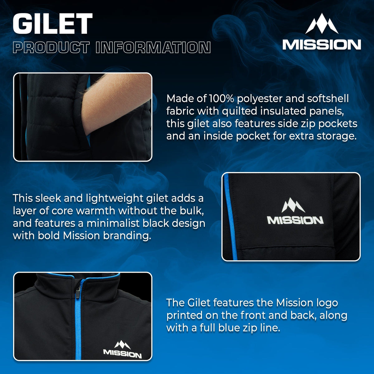 Mission Teamwear - Gilet - Black - Adult