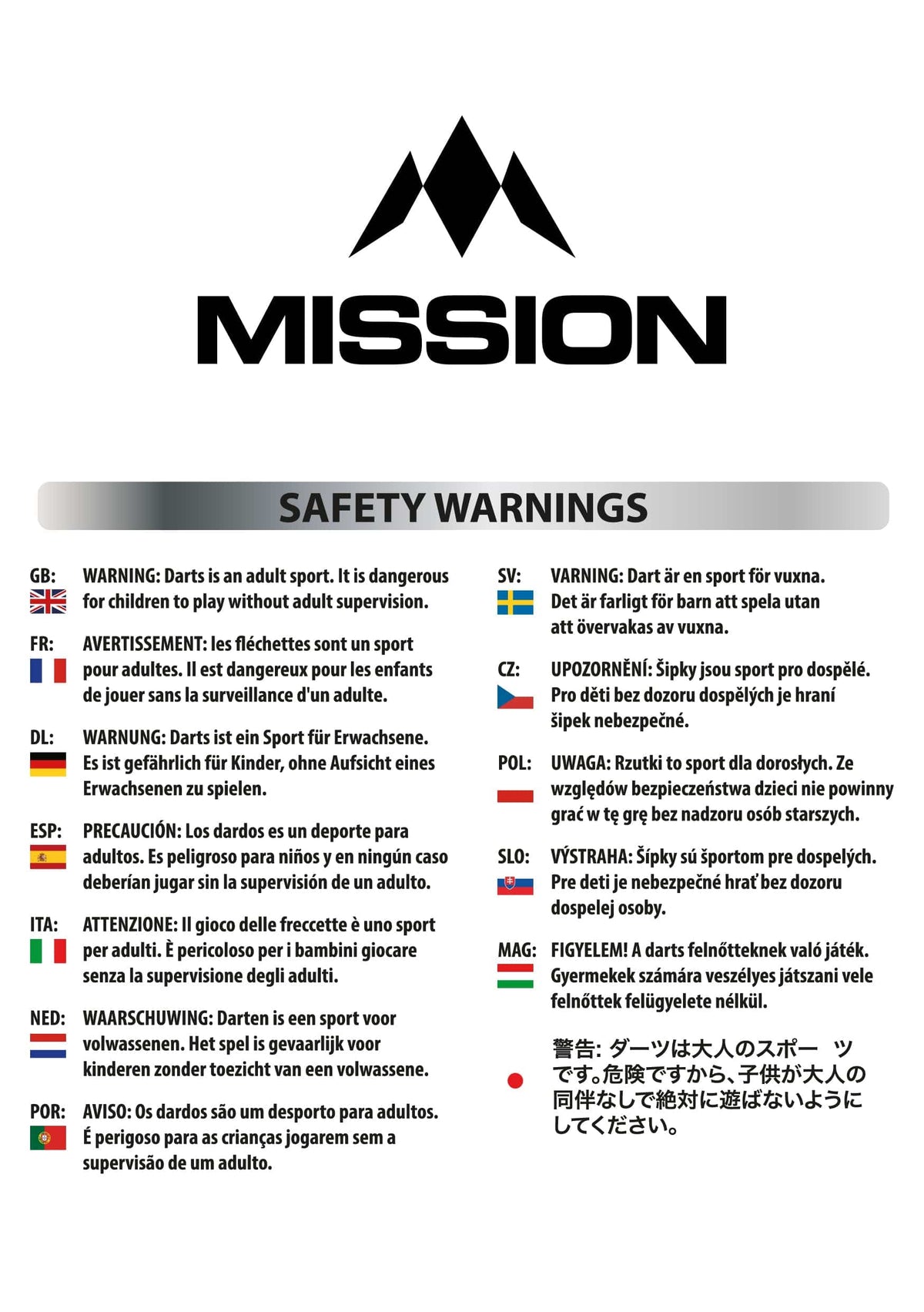 UK Counties Dart Case - Slim - holds 1 full set - Cumbria