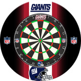 NFL - Printed Dartboard & Printed Surround - Official Licensed - New York Giants