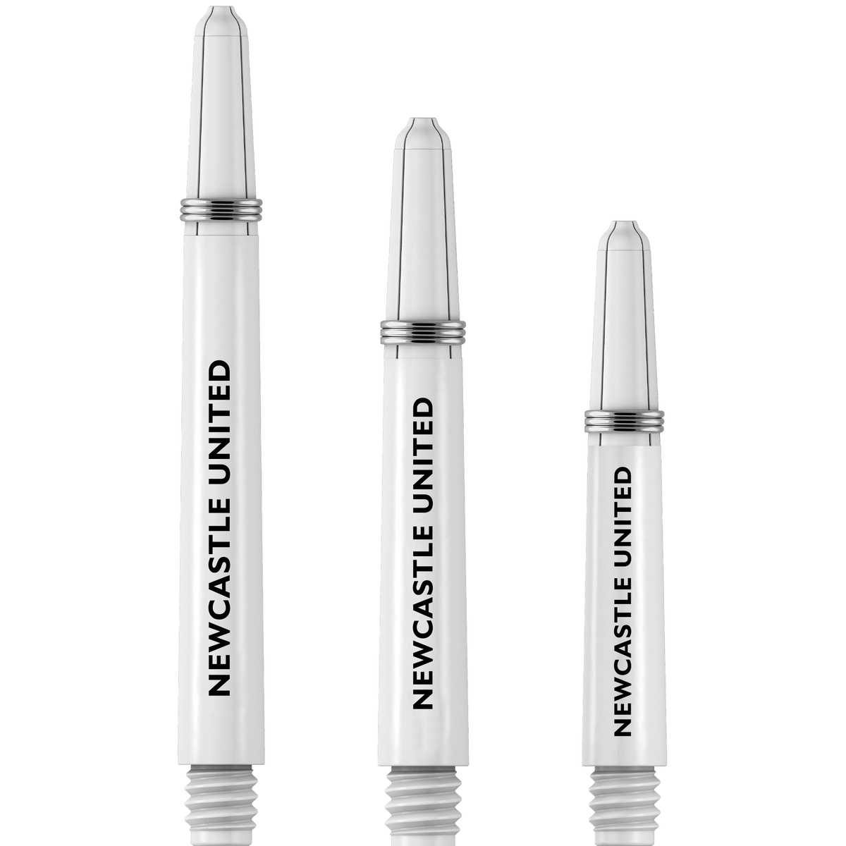 Newcastle United FC - Official Licensed - Nylon Stems - Dart Shafts with Springs - White