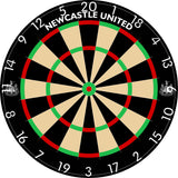 Newcastle United FC - Official Licensed - Professional Dartboard - Crest and Wordmark