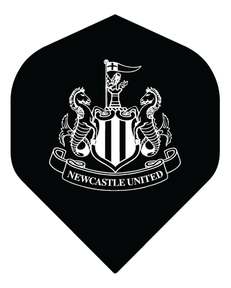 Newcastle United FC - Official Licensed - Dart Flights - No2 - Std - F1 - Mono Crest