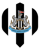 Newcastle United FC - Official Licensed - Dart Flights - No2 - Std - F2 - Black & White Stripe Crest