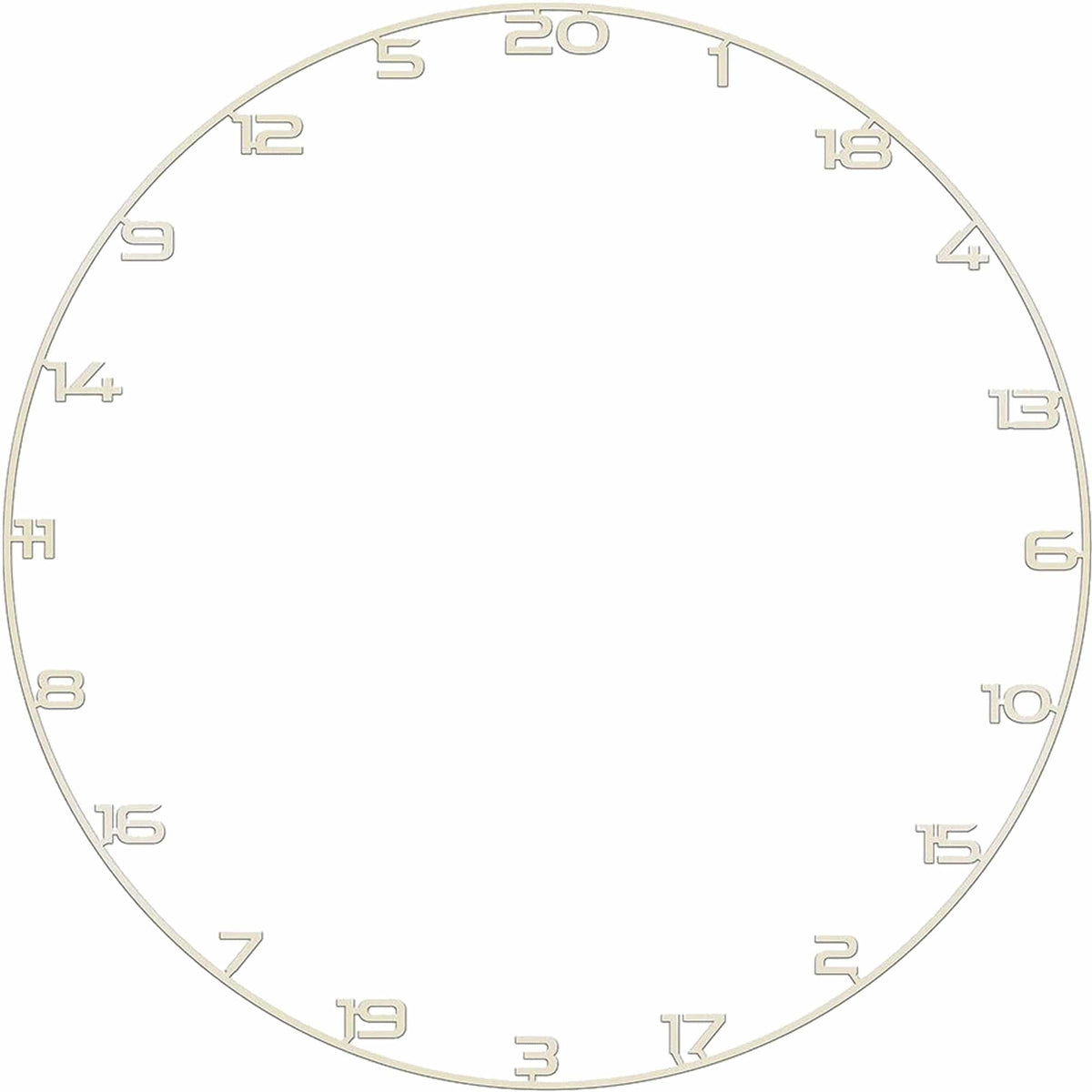 Bullet Custom Number Ring Ivory