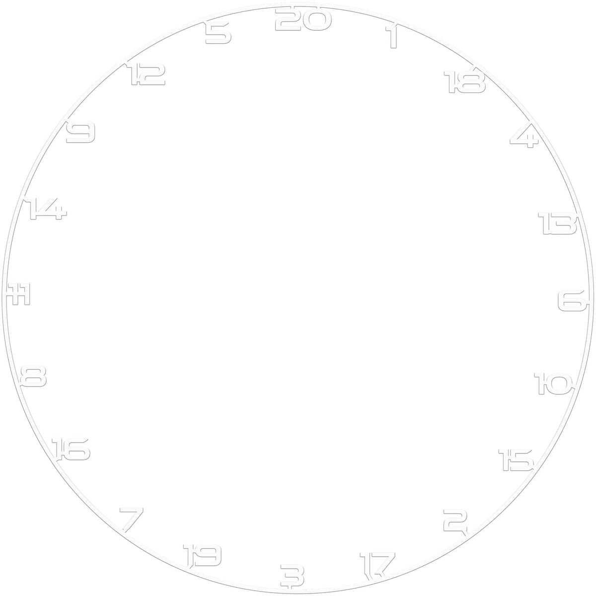 Bullet Custom Number Ring White