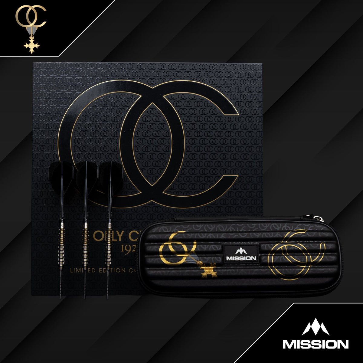 Mission Olly Croft OBE Darts - Steel Tip - 95% Tungsten - Limited Edition 24g