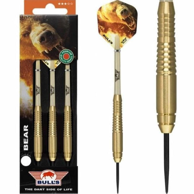 Bulls Bear Darts - Steel Tip Brass - Rear Razor Grip - 21g 21g