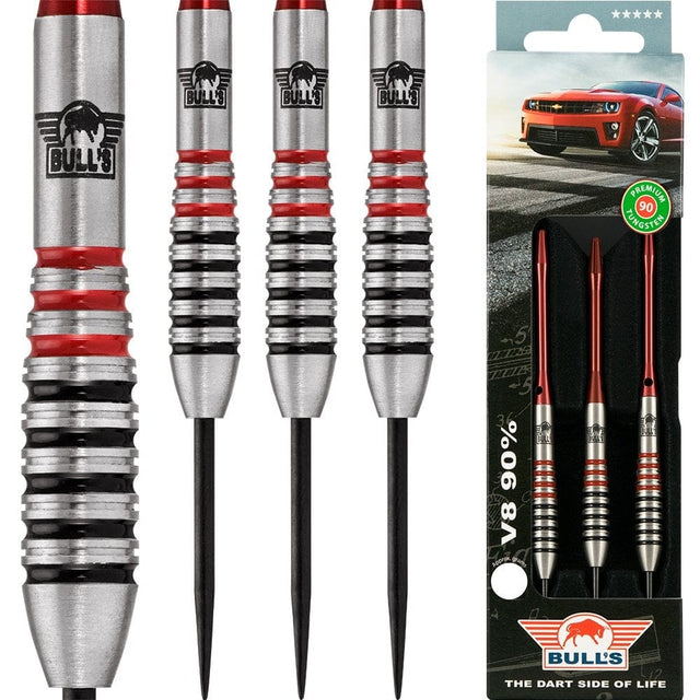 *Bulls V8 Darts - Steel Tip Tungsten - A - Heavy Ringed 22g