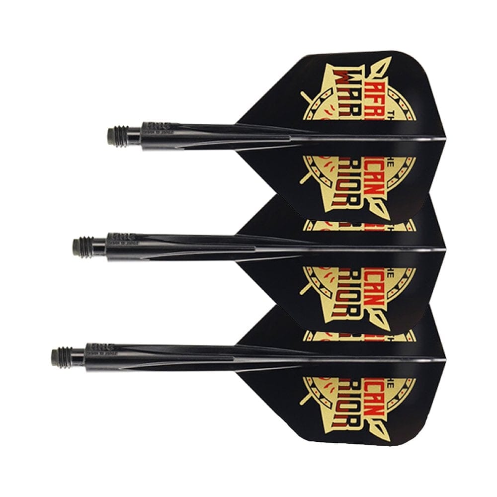 *Condor AXE Dart Flights - Devon Petersen - Small - African Warrior - Inspiration 2 - Black