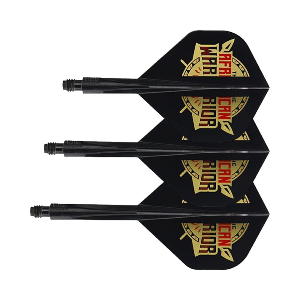 *Condor AXE Dart Flights - Devon Petersen - Standard - African Warrior - Inspiration 2 - Black