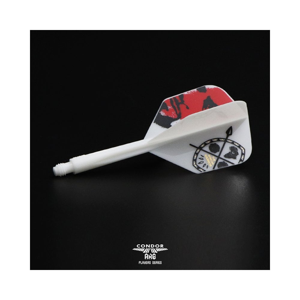 *Condor AXE Dart Flights - Devon Petersen - Small - African Warrior - Inspiration 3 - White