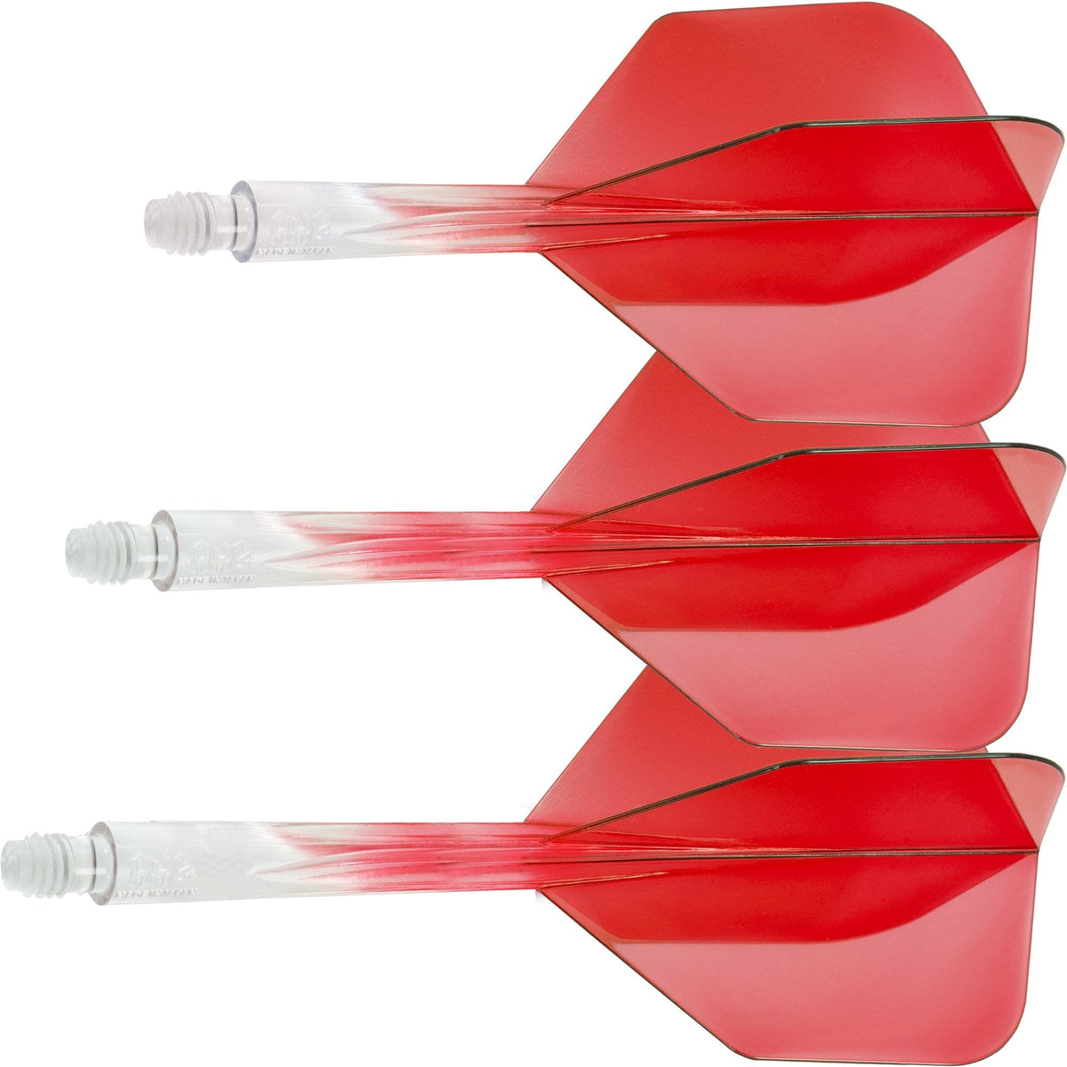 Condor AXE Gradient Dart Flights - Small - Clear Red