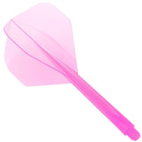 Condor Dart Flights - Zero Stress - Standard - Clear Pink Long