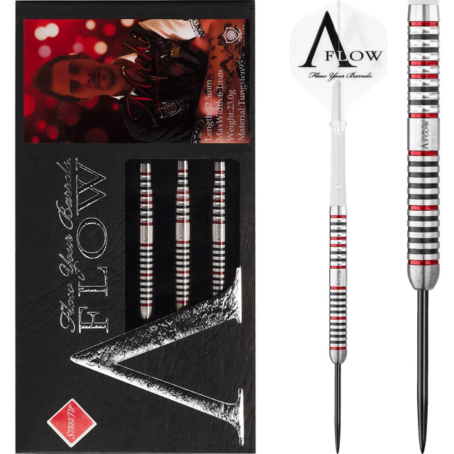 *Dynasty Darts - Black Line - Steel Tip - Michael Unterbuchner - Michi - Black & Red