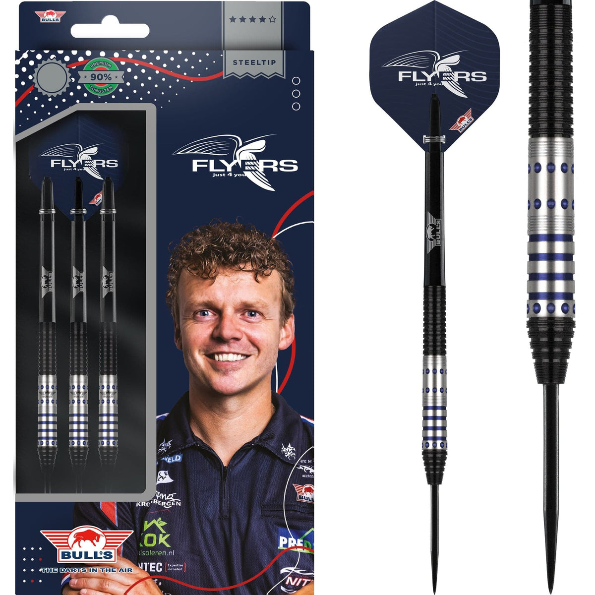 *Bulls Richard Veenstra Darts - Steel Tip - Flyers 22g