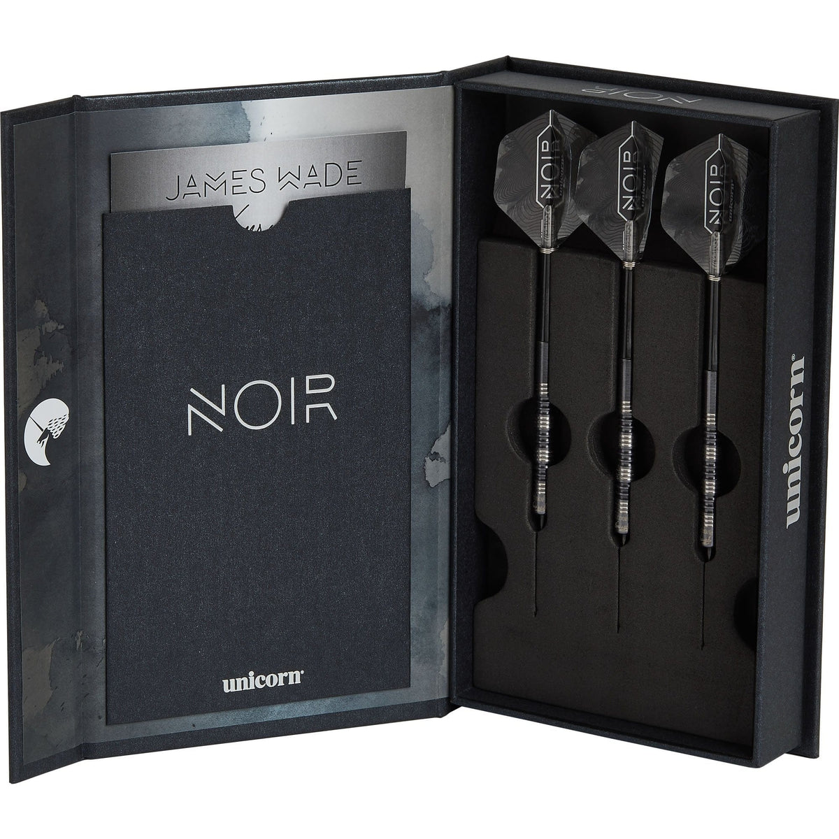 *Unicorn James Wade Darts - Steel Tip - The Machine - Deluxe Edition - Noir
