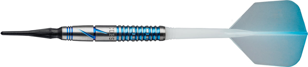 *Cuesoul - Soft Tip Tungsten Darts - Blue Gem Stone - Oil Paint Finish 20g