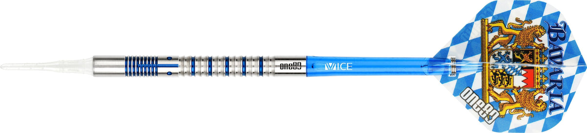 One80 Bavaria Ultra Long Darts - Soft Tip - S03 - Blue 19g