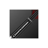 Darts Corner Astrofire Darts - Steel Tip - Knurled - Black & Red