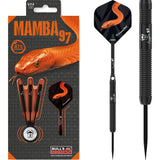 BULL'S Mamba 97 Darts - Steel Tip - M1 - Black Titanium 23g