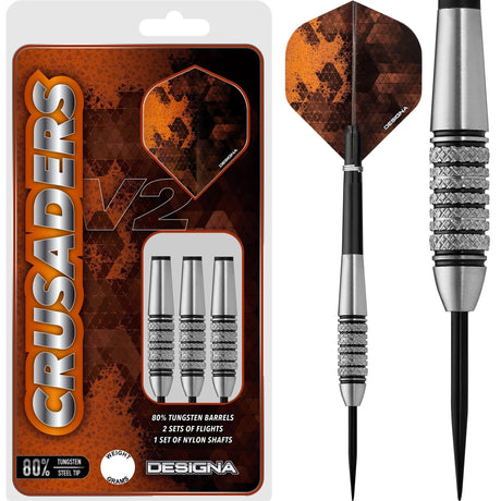 Designa Crusader V2 Darts - Steel Tip - M4 23g
