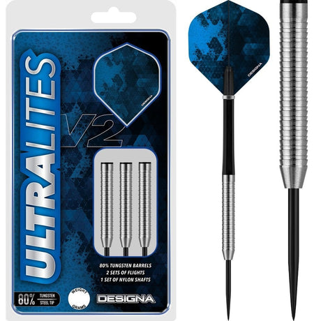 Designa Ultralites V2 Darts - Steel Tip - M5 - Razor Grip 12g