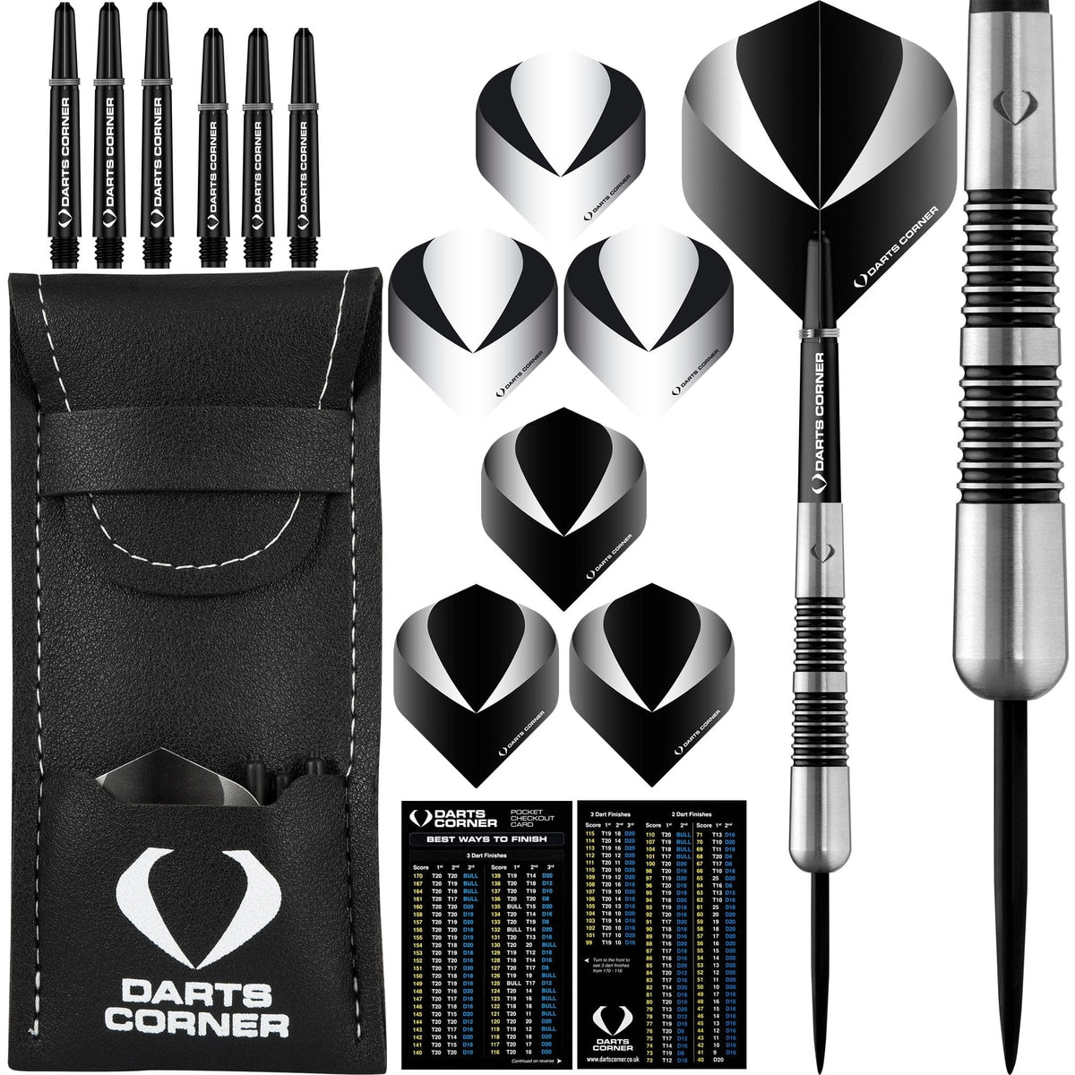 Darts Corner Warfare Darts - Steel Tip - M6 - Black Ring 24g