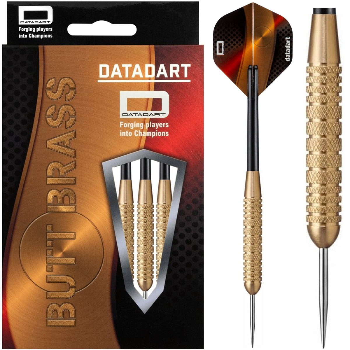 Datadart Butt Brass Darts - Steel Tip Brass - Knurled - 24g 24g
