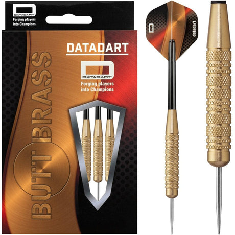 Datadart Butt Brass Darts - Steel Tip Brass - Knurled - 30g 30g