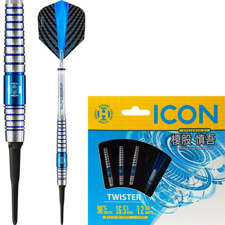 *Harrows Icon Darts - Soft Tip - Shingo Enomata - Twister 18g