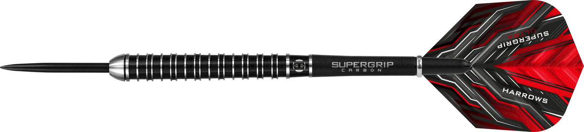 Harrows Supergrip Ultra Darts - Steel Tip - Black