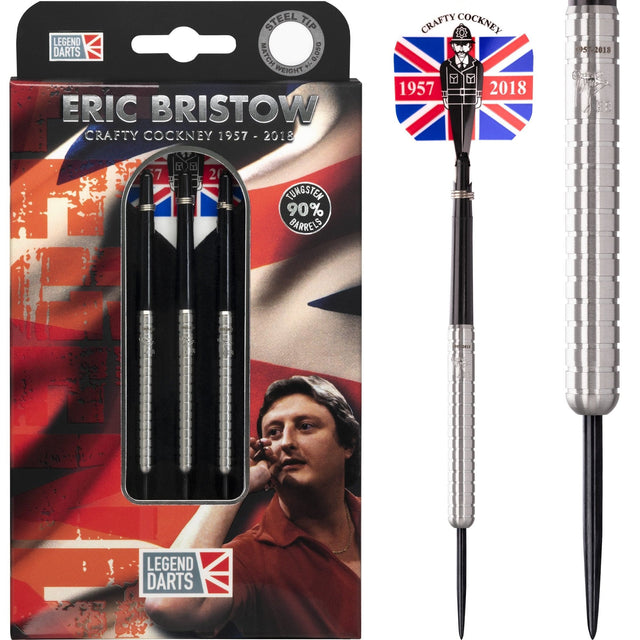 Legend Darts - Eric Bristow - Steel Tip - Cocked Finger - R1 - Silver