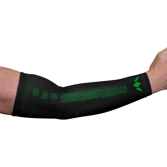 Mission Darts REACH Arm Sleeves (Pair) - Reflex - Black & Green 2XL