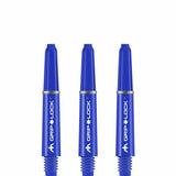 Mission GripLock Shafts - Dart Stems - Blue Short