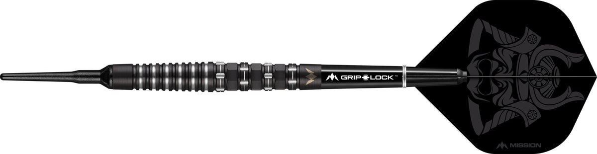 *Mission Kuro Darts - Soft Tip - Black - M3 - Rear Iso-Grip