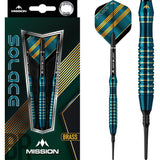 *Mission Solace Darts - Soft Tip Brass - M1 - Dark Green 20g
