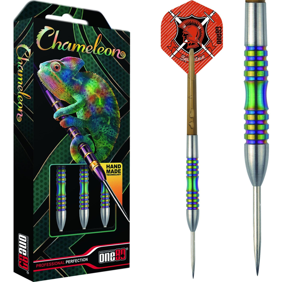 One80 Chameleon Darts - Steel Tip - Coral 22g