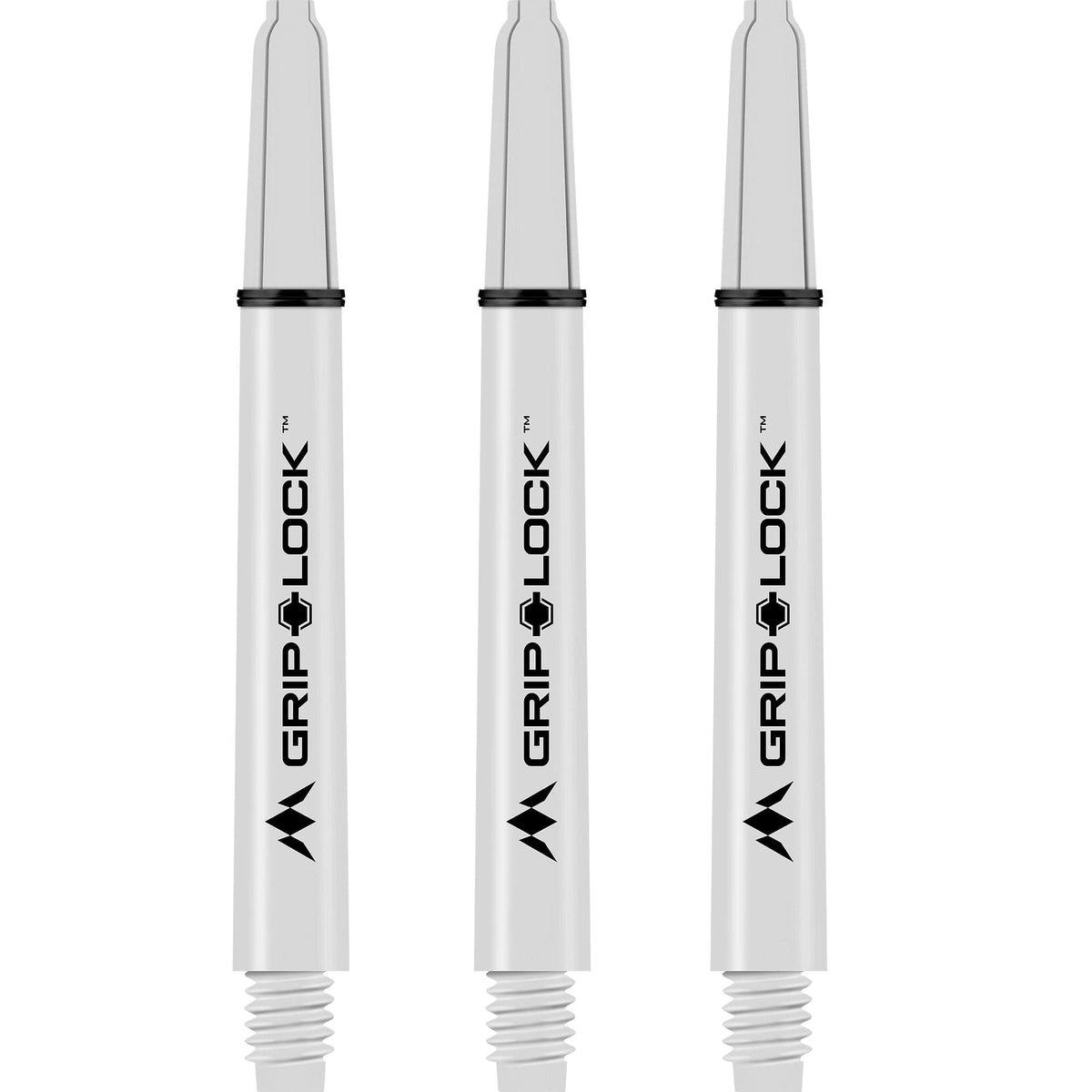 Mission GripLock Shafts - Dart Stems - White Medium