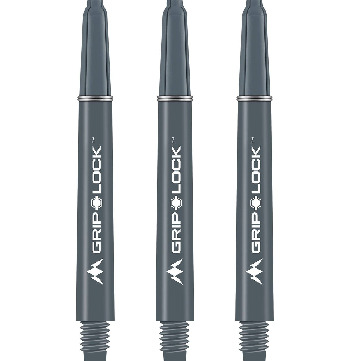 Mission GripLock Shafts - Dart Stems - Grey Medium