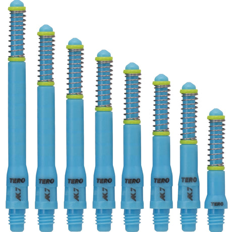 *Cuesoul - Dart Shafts - Tero Flight System - AK7 - Standard - Set of 4 - Blue