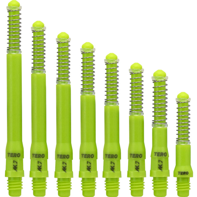 Cuesoul - Dart Shafts - Tero Flight System - AK7 - Standard - Set of 4 - Green