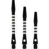 *Shot Pyramid Dart Shafts - Aluminium Anodised - Black